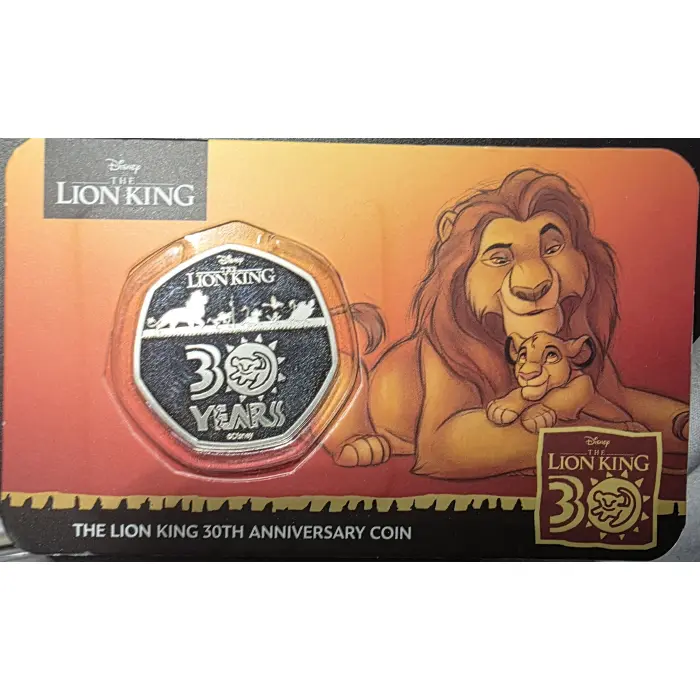 2024 Lion King 30th Anniversary Soloman Island 50c Carded Coin