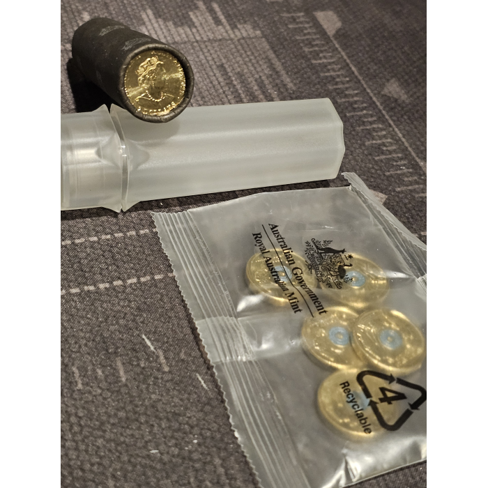 2021 $2 Ambulance Service Cotton & Co Certified Coin Roll  & RAM bag of 5 coi