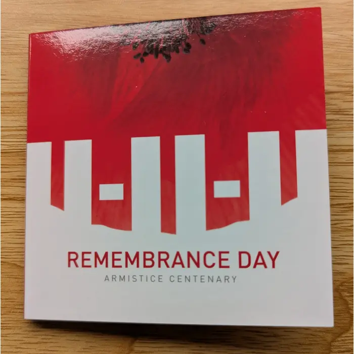 2018 $2 C Mintmark Colour Uncirculated Remembrance Day Armistice Centenary