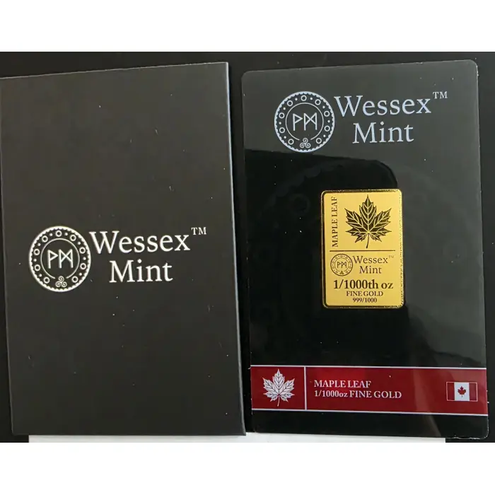 Wessex Mint 1/1000oz .999 Gold Maple 