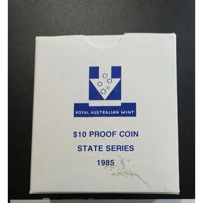 1985 - "Victoria" State Series Silver Proof $10 Coin 
