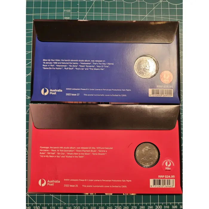 2023 Perth money expo ANDA AC/DC overprints matching numbers 