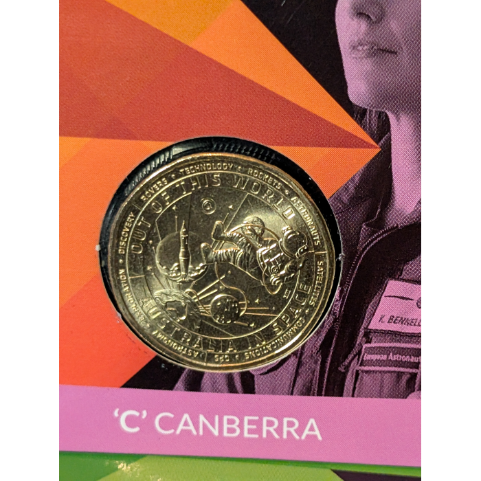 2024 C Mintmark Australia In Space Out Of This World Unc $1 Coin 6 COIN SET