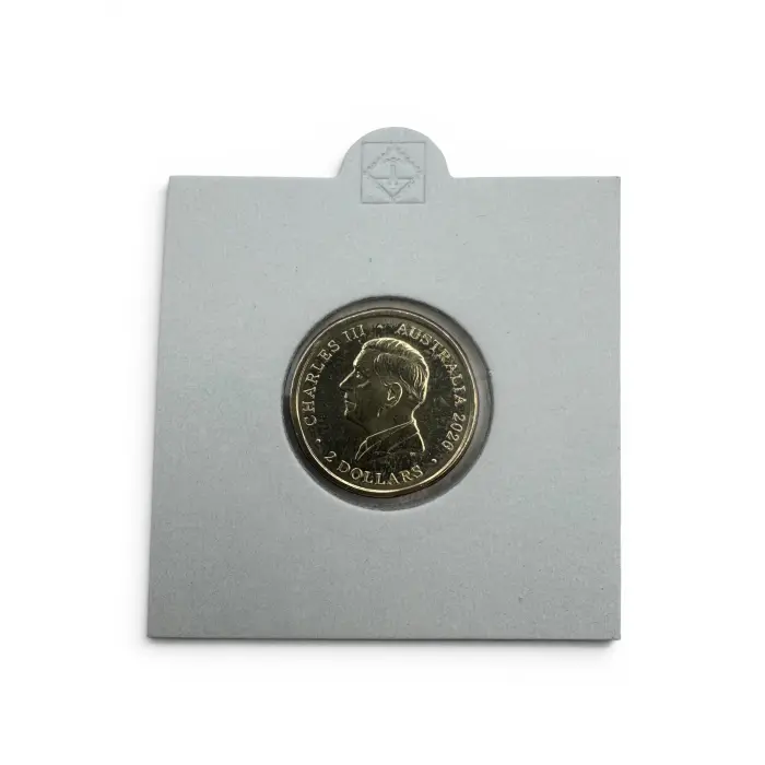 UNCIRCULATED DAWN SERVICE $2 COIN IN 2X2 FLIP