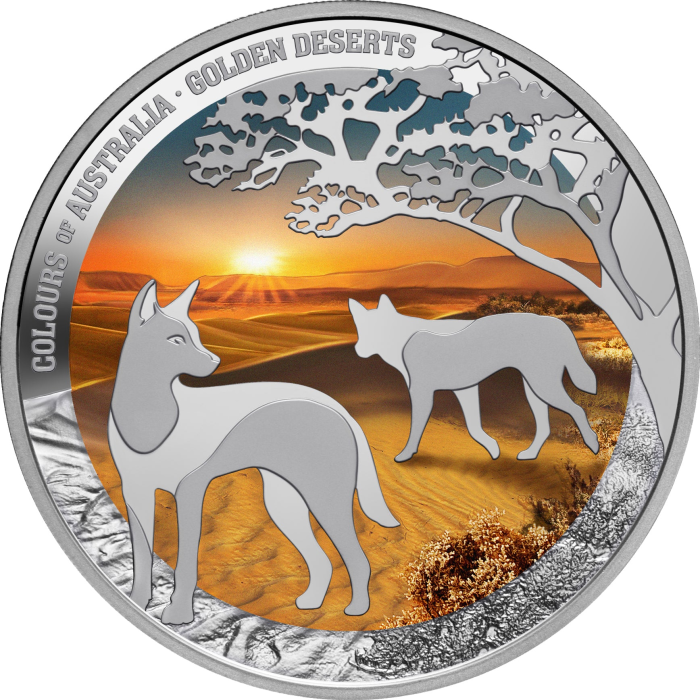 2026 Colours of Australia: Golden Deserts 1oz Silver Proof Coin