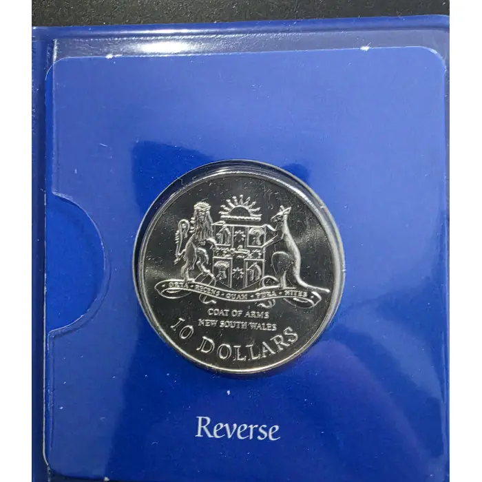 1987 - "New South Wales" State Series - Silver $10 Coin