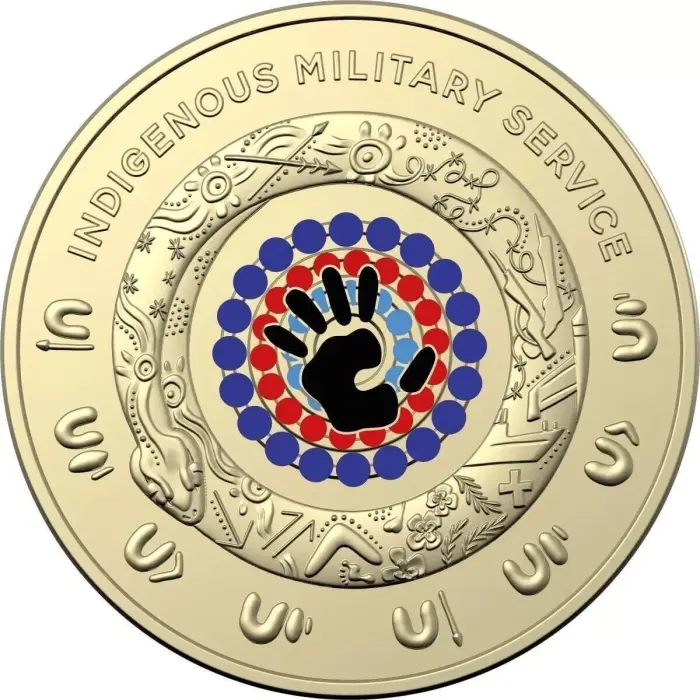 Indigenous Military Service 5 Coin RAM Mint Bag Two Dollar Coloured Australia $2