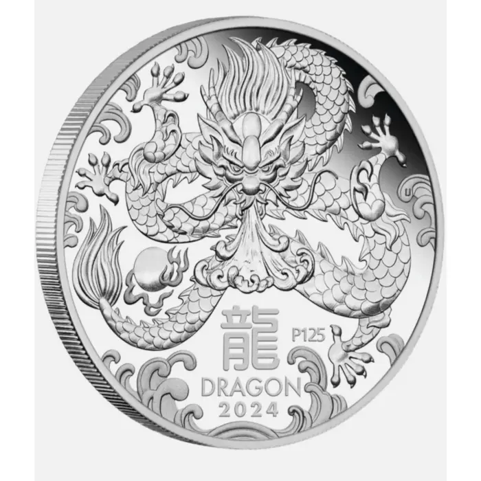 2024 Year of the Dragon 1oz Silver Trio 3-Coin Set Perth Mint Australia