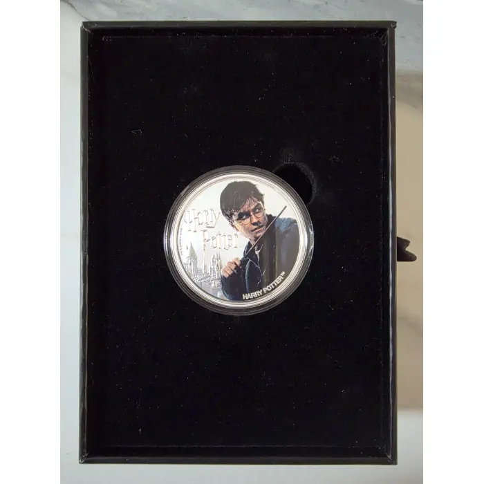 Harry Potter 1oz Silver Coloured Collectible Coin – Limited Mintage (0661/2000)