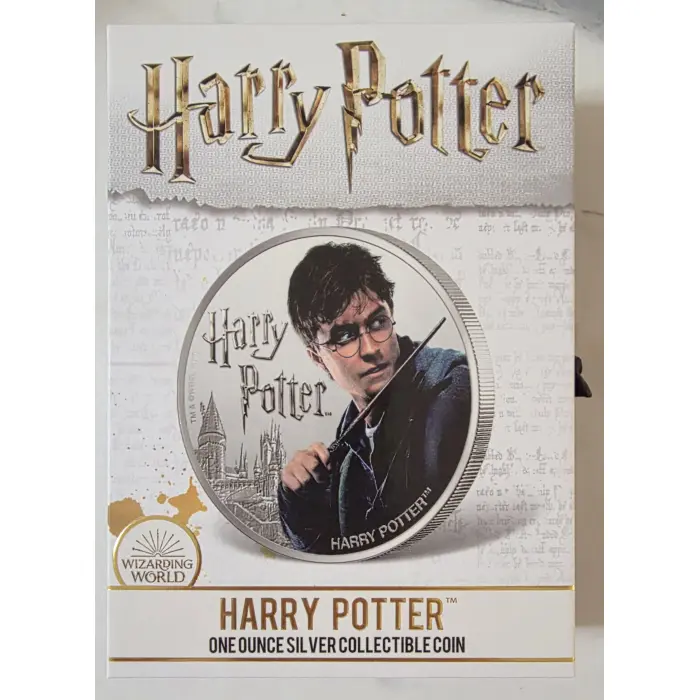 Harry Potter 1oz Silver Coloured Collectible Coin – Limited Mintage (0661/2000)