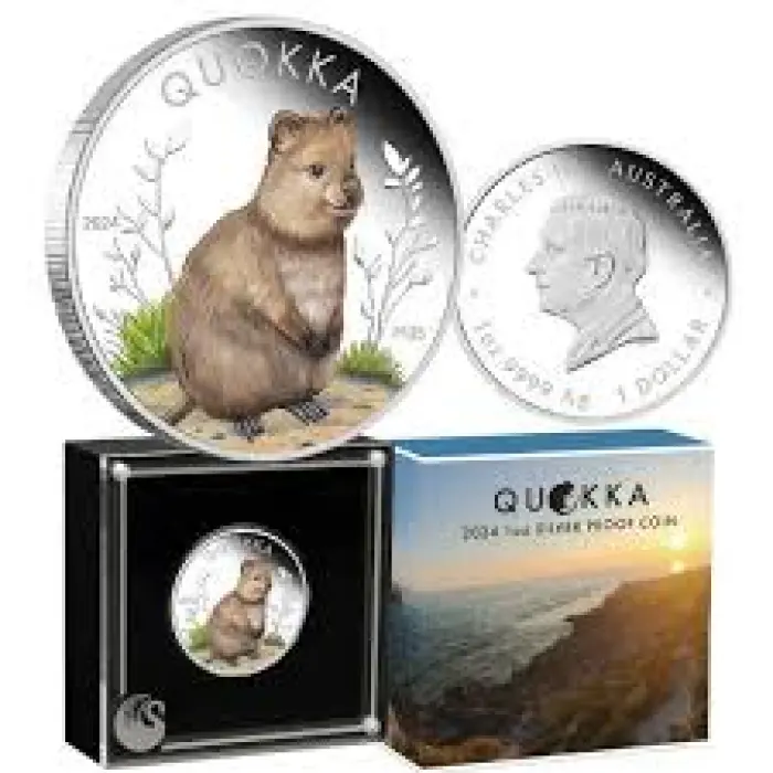 2024 1oz Silver Proof Quokka - Mintage: 5,000