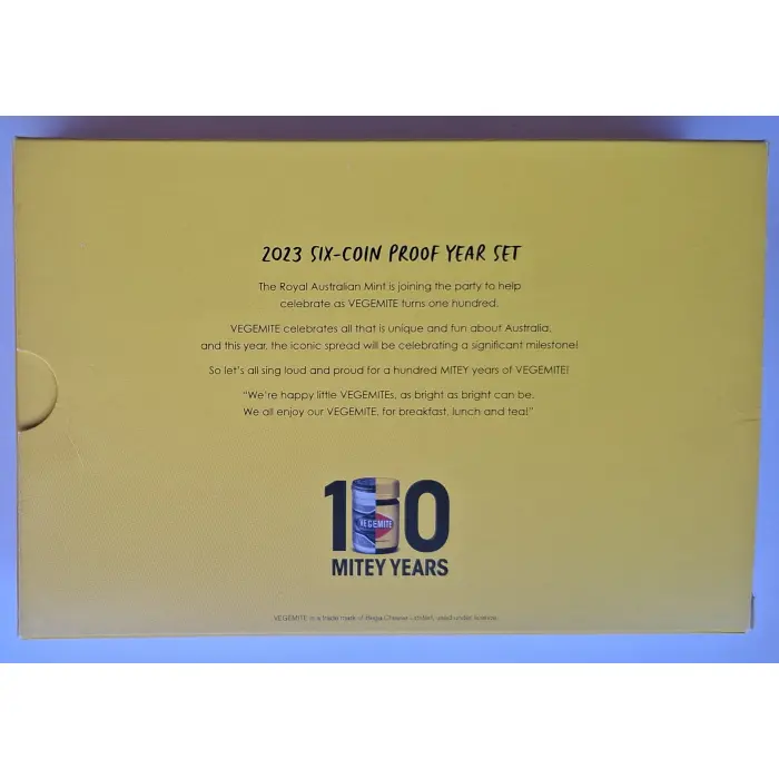 2023 100 Years Of Happy Little Vegemite's Six-Coin PROOF Year Set