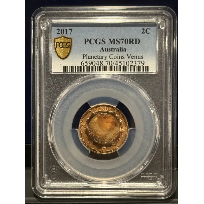  2017 Australian 2c MS70RD Planetary Coins Venus PCGS  - Top Pop