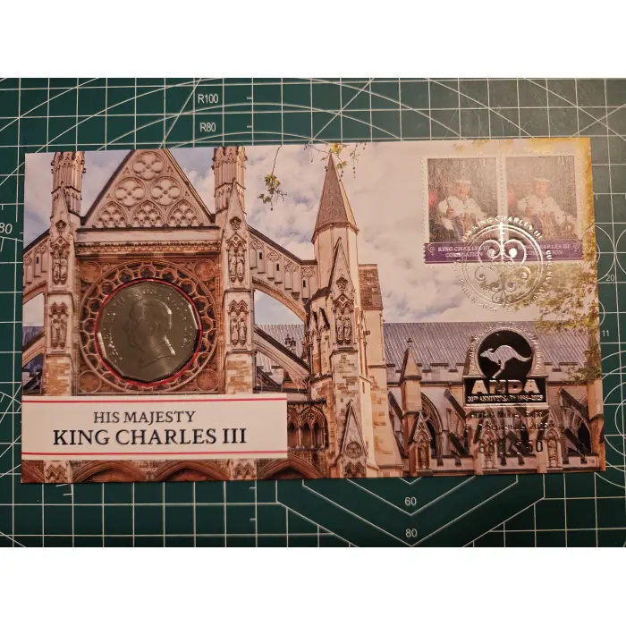 2025 Hobart money expo ANDA overprint pnc King Charles III 