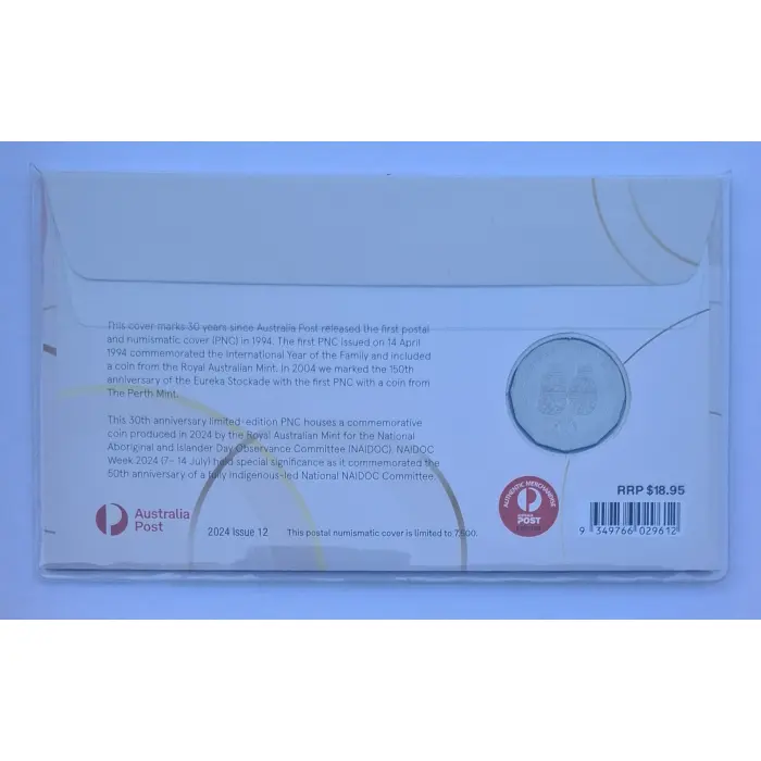 2024 50c 30 Years Of Postal And Numismatic Covers