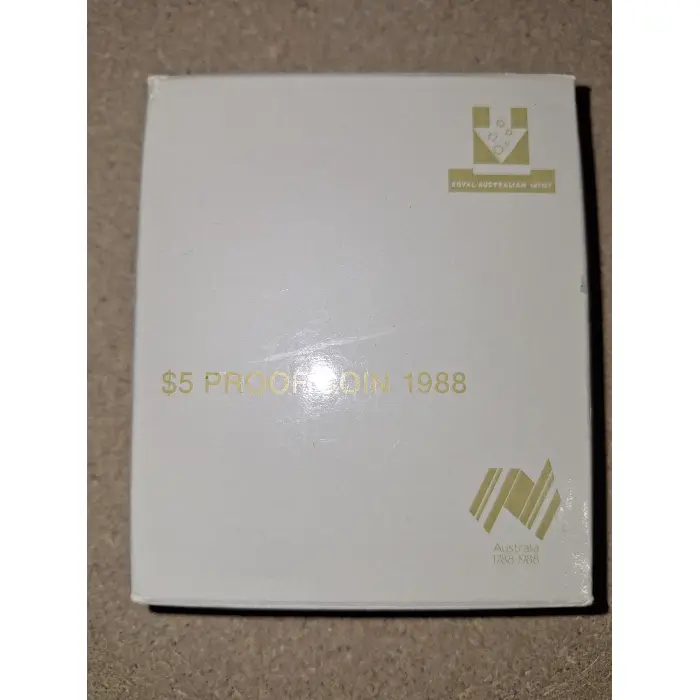 1988 $5 Proof - Opening of Parliament house