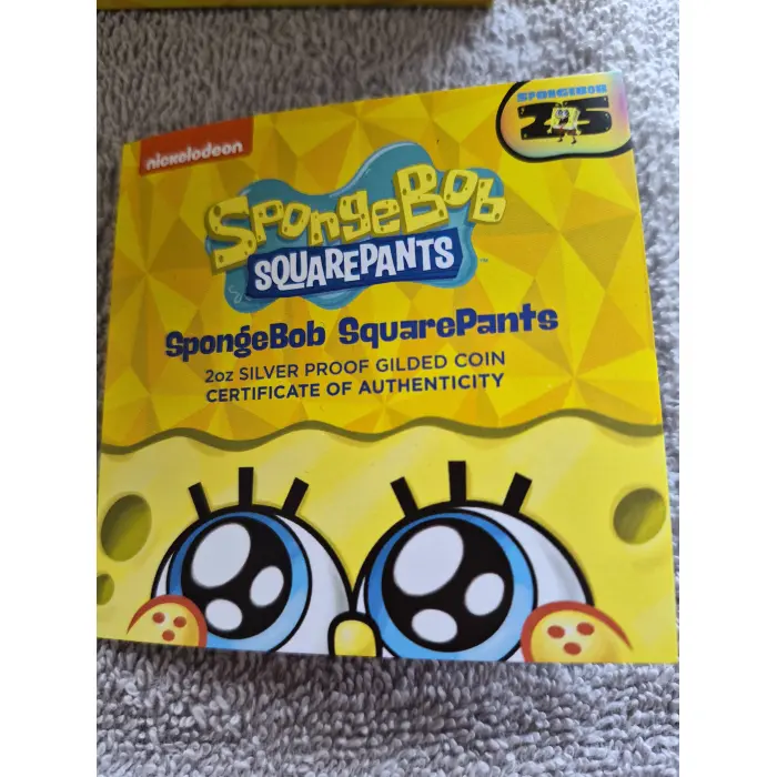 2024 2oz Spongebob Guilded Coin