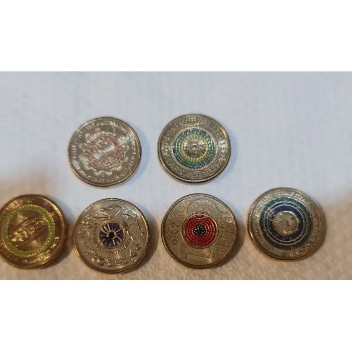 Collection of $2 circ coins..Inc coronation 