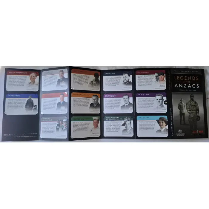 2017 Legends of The ANZAC carded coins