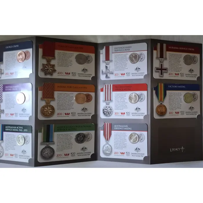 2017 Legends of The ANZAC carded coins