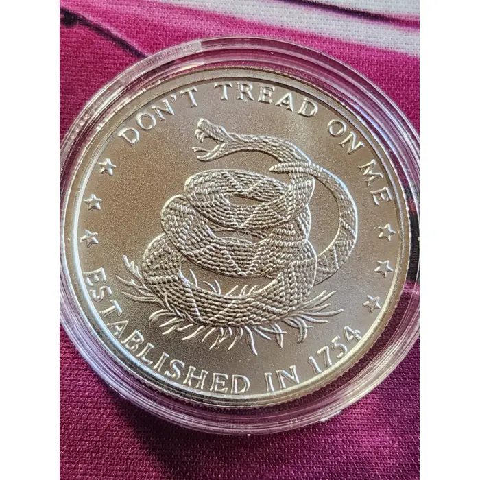 1oz fine silver "dont tread on me" round