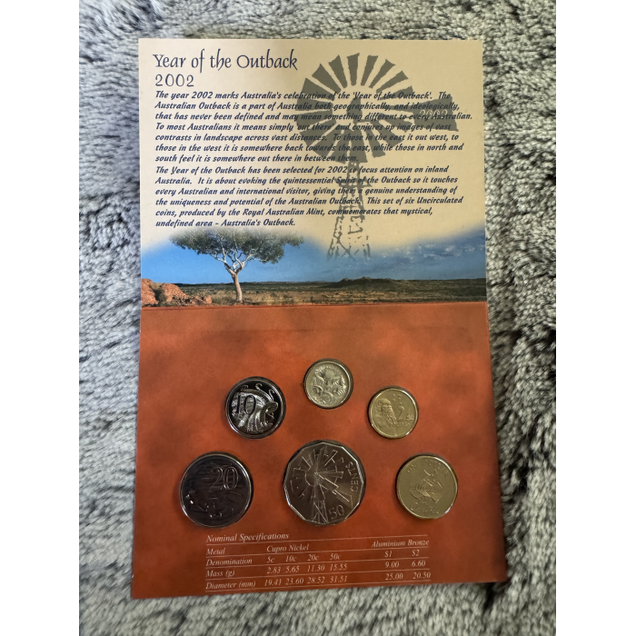 2002 RAM Year of the Outback Uncirculated 6 coin set 