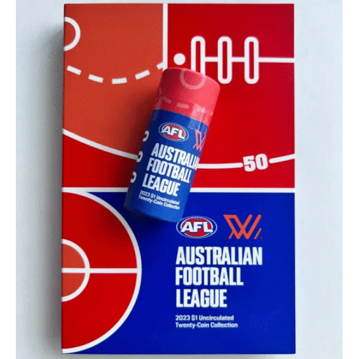 2023 Australian Football League – 20x UNC $1 Coin Folder & Coin Tube - Unopened