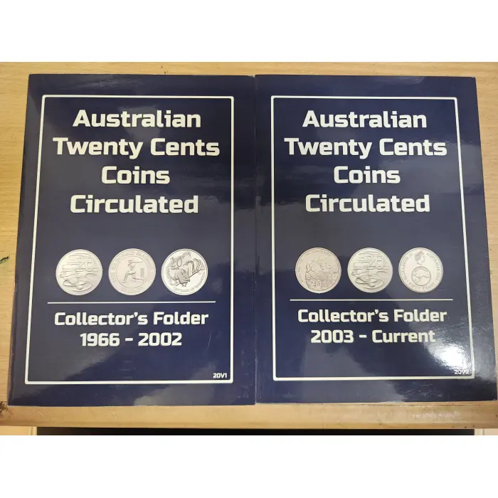 Australian 20 cent collectors folders 