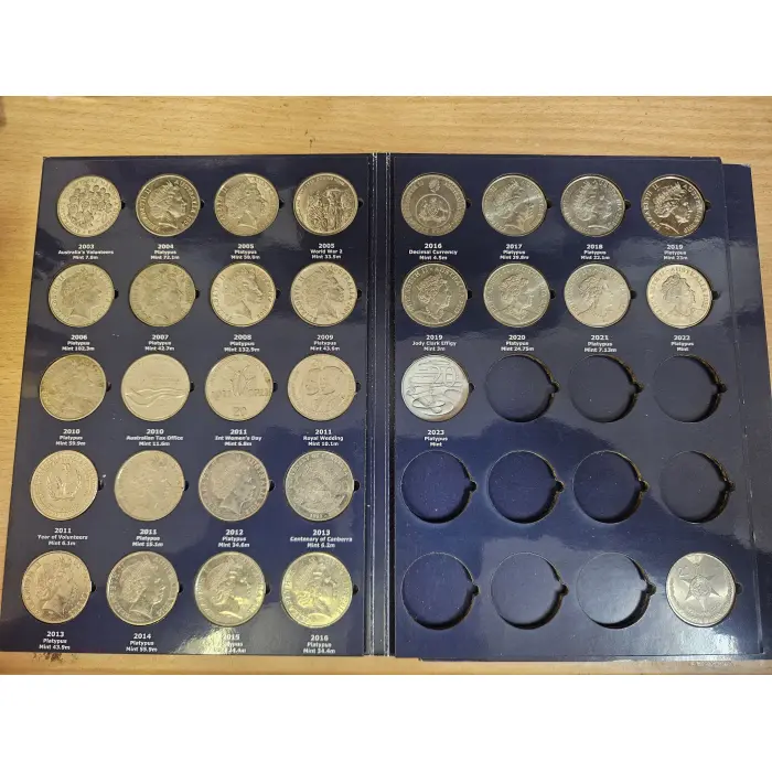 Australian 20 cent collectors folders 