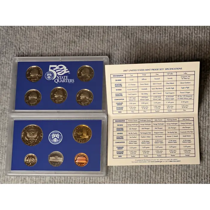 2007  USA  10 COIN PROOF MINT SET