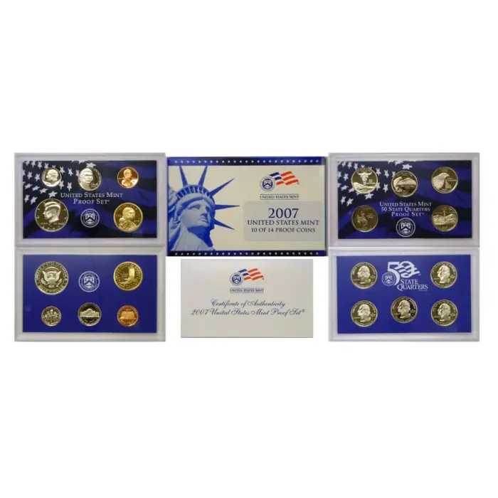2007  USA  10 COIN PROOF MINT SET