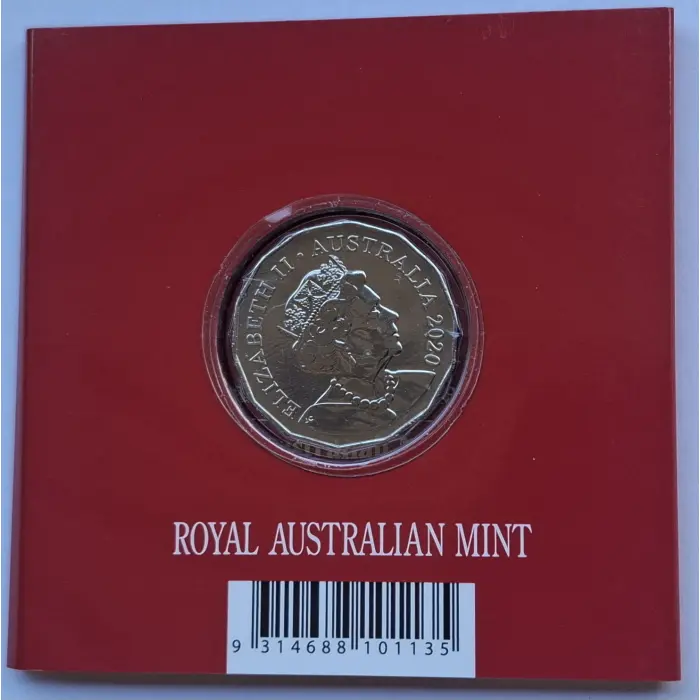 2020 50c Lunar Year Of The Rat Tetra-Decagonal Coin in Tri-Fold Card