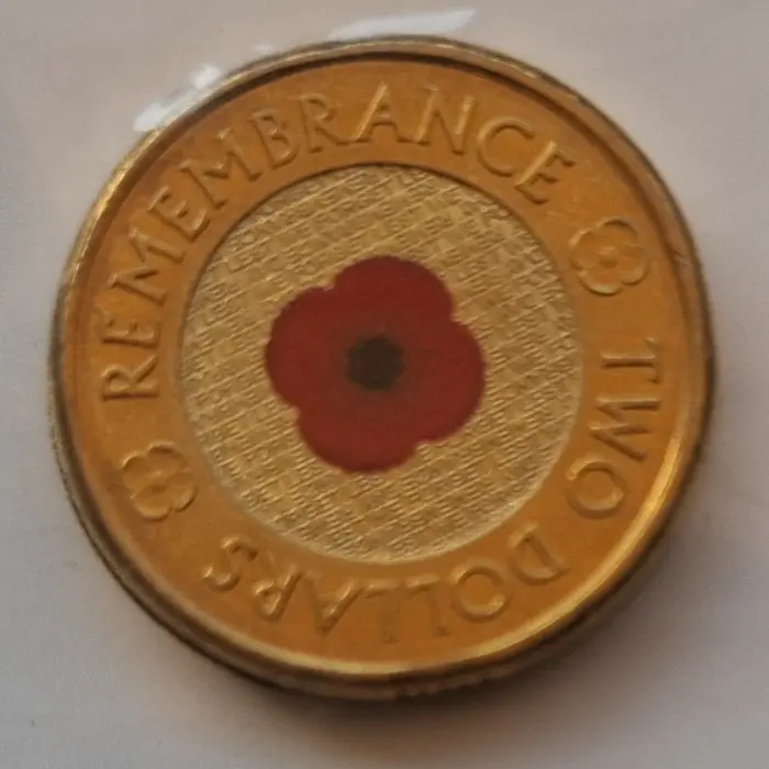 2012 $2 Remembrance Day 'Red Poppy' on RSL Card
