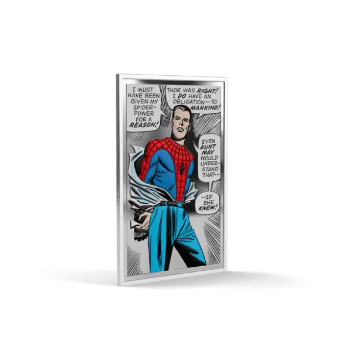 Spider-Man: The Power | The Duty | The Choice – 2026 $2 Niue 1oz Proof Silver 