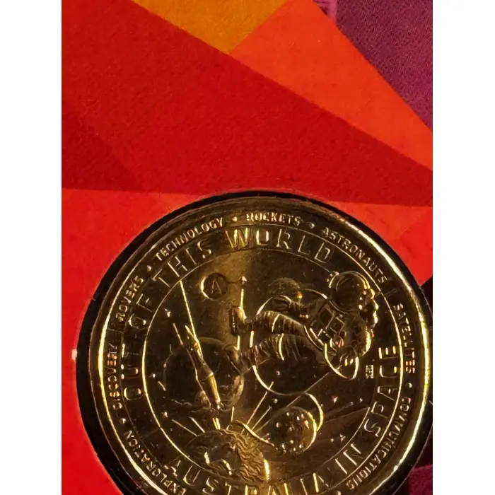  2024 $1 Out of this World A for Adelaide Counterstamp Coin Set of 5 Cards
