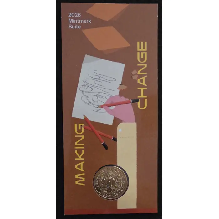  2026 $1 60th Anniversary of Decimal Currency ‘C’ Mintmark  Complete 5 Card Set