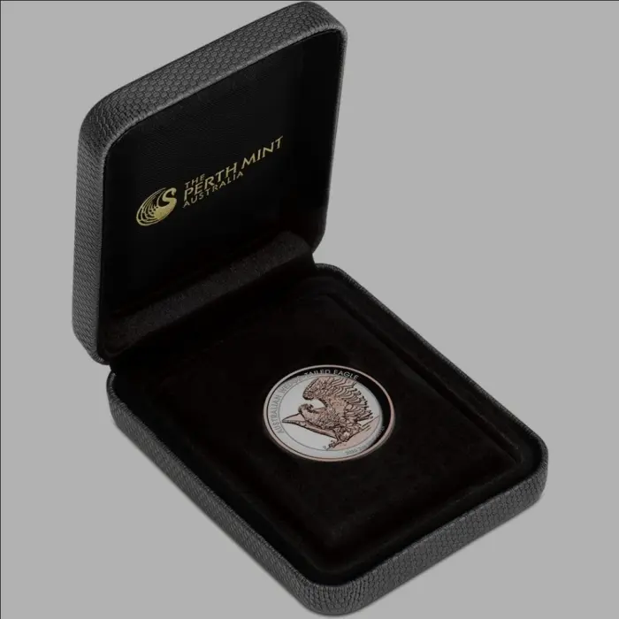 2025 Australian Wedge-Tailed Eagle 2oz Silver Proof Rose Gold Gilded UHR Coin