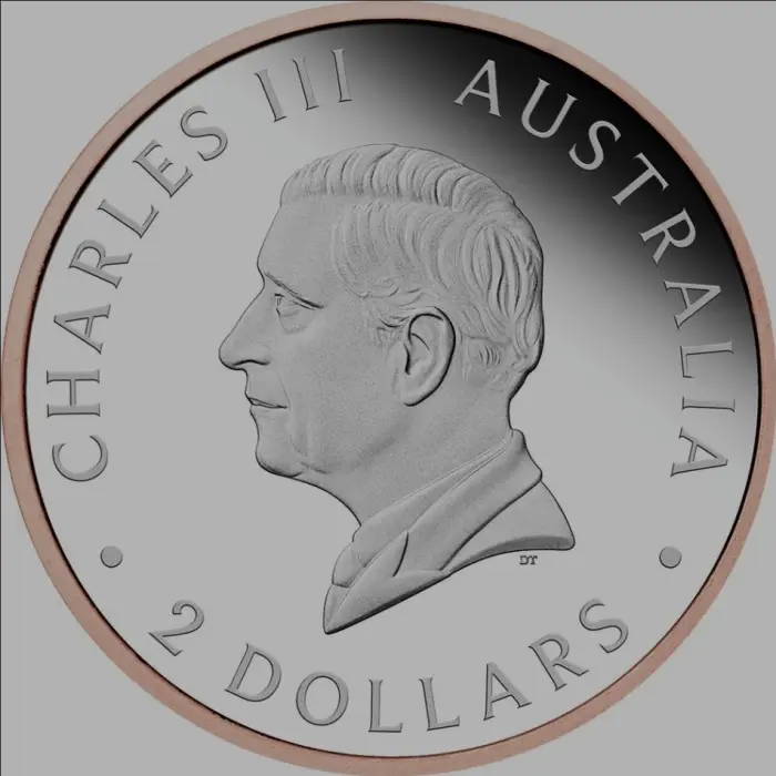 2025 Australian Wedge-Tailed Eagle 2oz Silver Proof Rose Gold Gilded UHR Coin