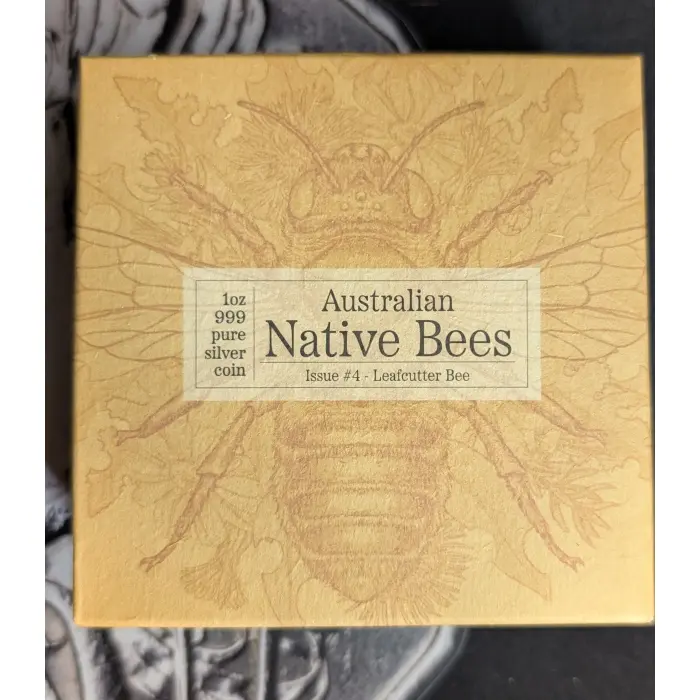 2026 $2 Leafcutter Bee - Australian Native Bees Hologram 1 Oz Silver Proof Coin