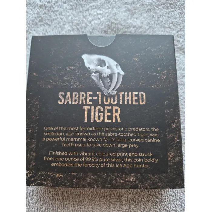 2026 Sabre Toothed Tiger Coin