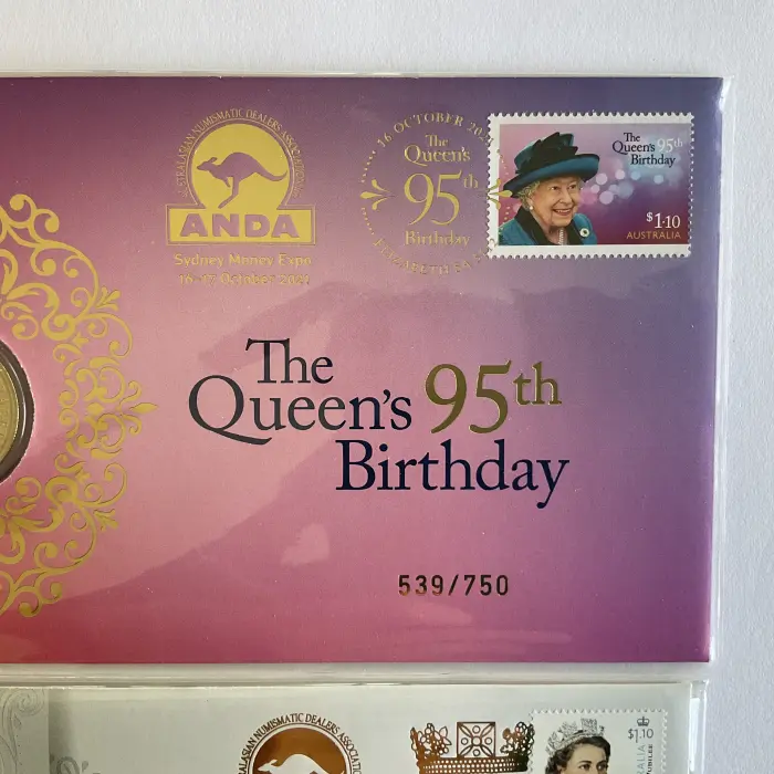 Set of 2 PNC's QEII ANDA O/print Inc 2021 95th Birthday & 2022 Platinium Jubilee