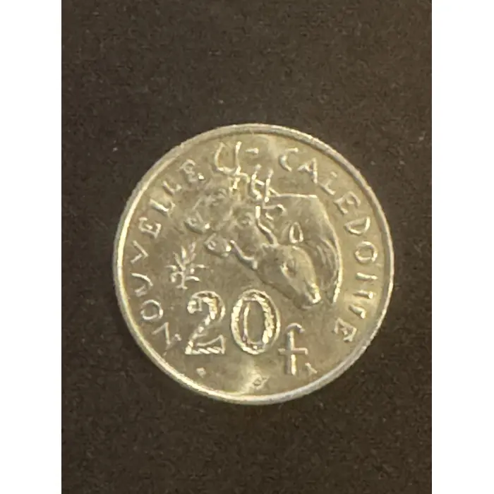 1972 New Caledonia 20 Francs Coin
