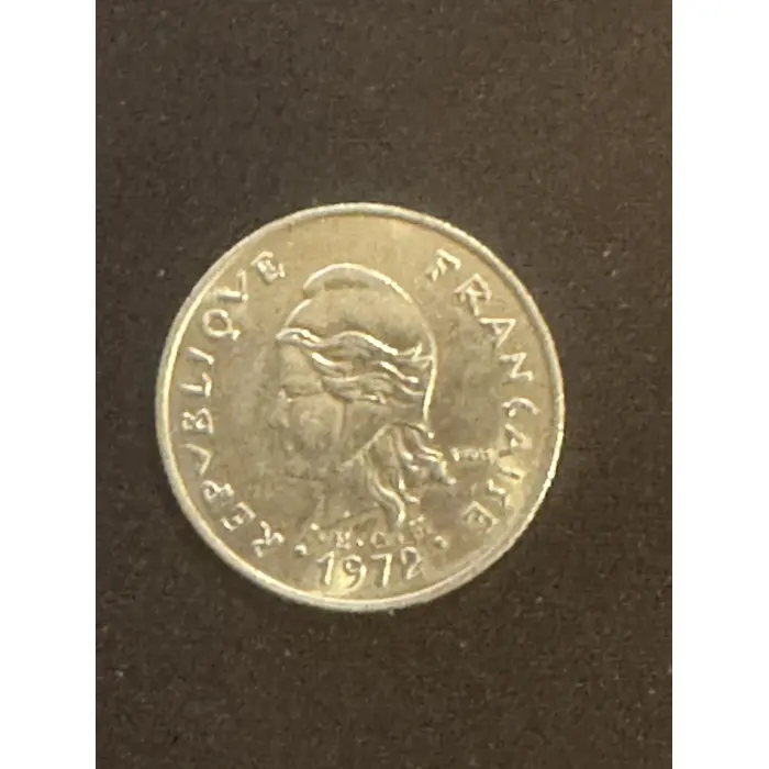 1972 New Caledonia 20 Francs Coin