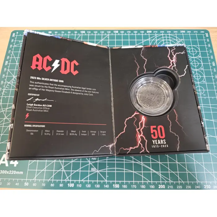 2023 AC/DC silver antique coin