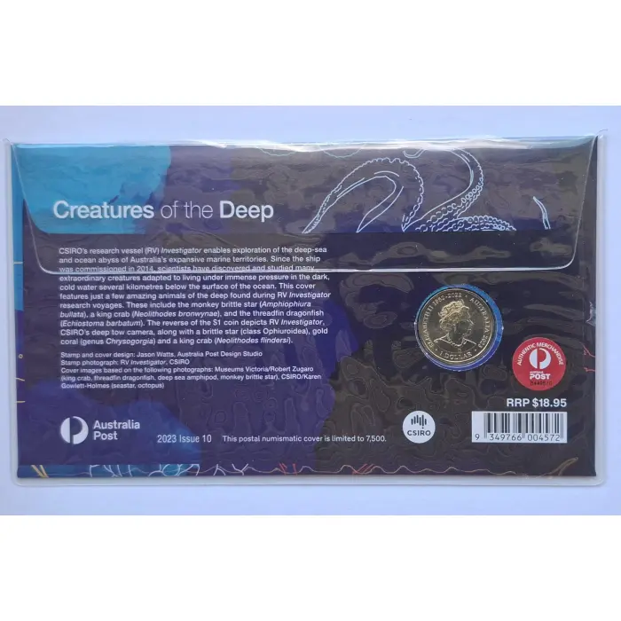 2023 $1 Creatures Of The Deep PNC