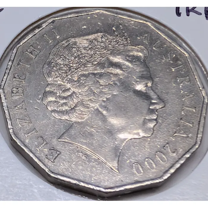 2000 50c Millennium Incused Variety EF+ to ÀUNC- Condition