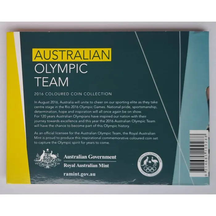 2016 $2 Australian Olympic Team Coin Collection