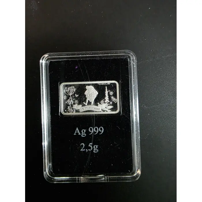 The World Of Peter Rabbit- Beatrix Potter 2.5g .999 Silver $1  Set of 5