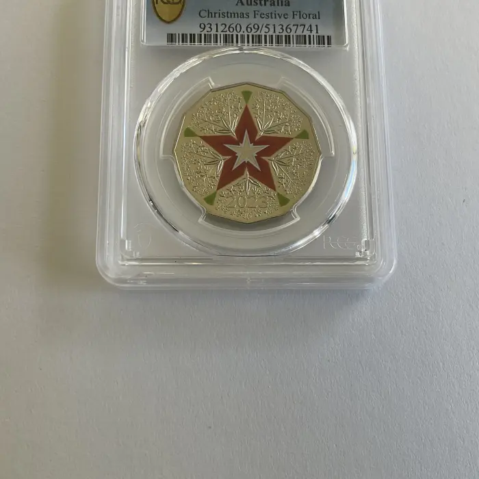 2023 50c Christmas Festival Floral PCGS MS9