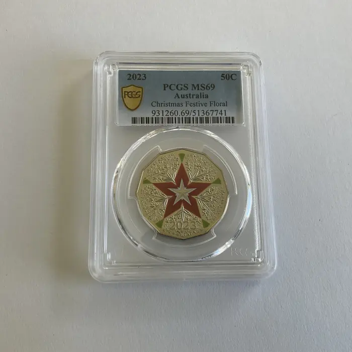 2023 50c Christmas Festival Floral PCGS MS9